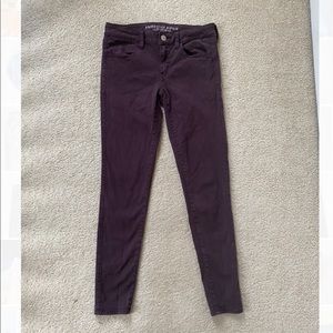 American Eagle Women’s Jegging Pants Purple AE